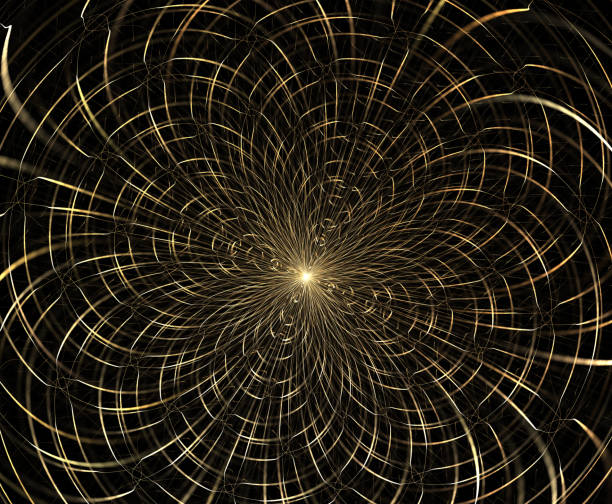 resumen composición de fractales. explosión mágica estrella con partículas, ilustración de movimiento. - human muscle flash fotografías e imágenes de stock