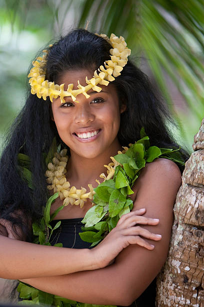 Gorgeous Pacific Islander Woman stock photo