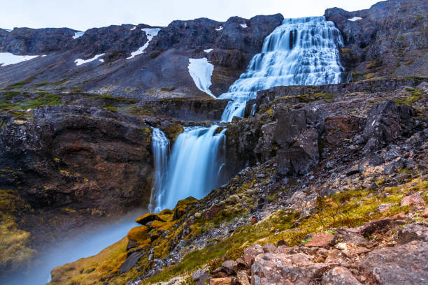 istock Dynjandi foss cascade waterfall with mossy canyon in the foreground, West Iceland 940992482