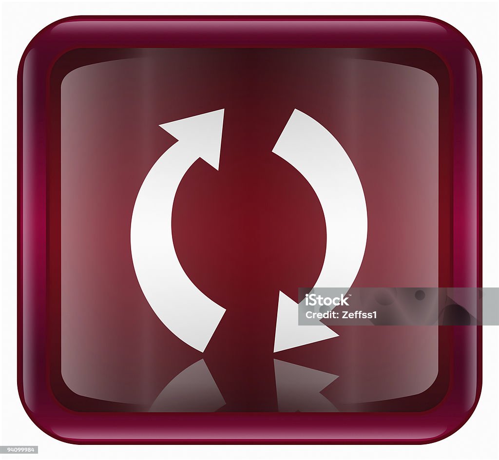 Refrésquese icono rojo oscuro, aislado sobre fondo blanco - Ilustración de stock de Acuerdo libre de derechos