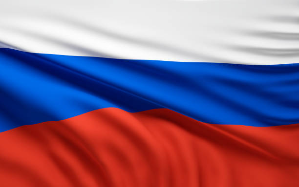 istock flag of Russia 3d rendering 941000922