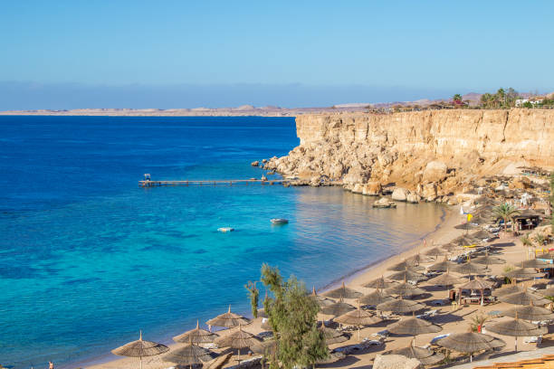 istock Paradise Beach top view on the sharm el sheikh resort 941001338