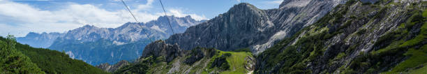 Alpspitze, large panorama stock photo