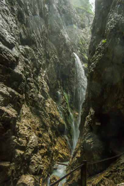 Hellentalklam Gorge waterfall stock photo