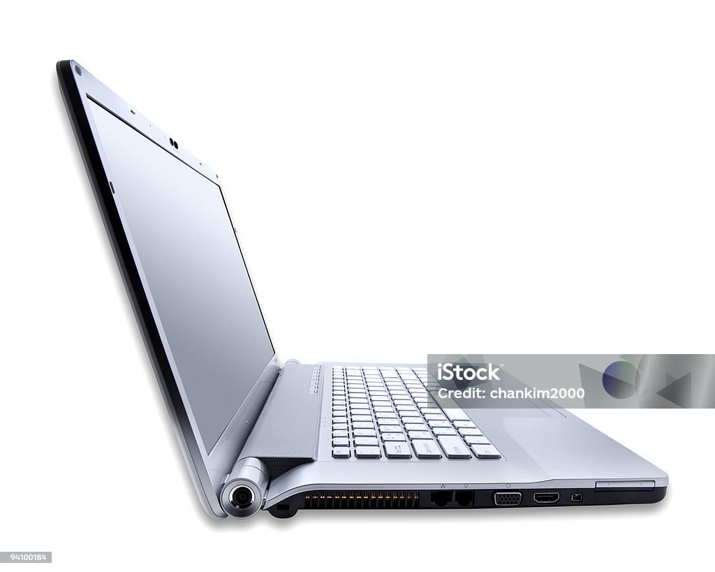 Prata metálico notebook - Foto de stock de Caixa de Som royalty-free