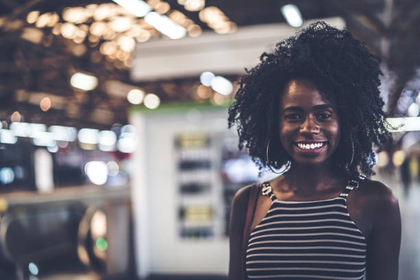 istock Afro young woman portrait 941012006