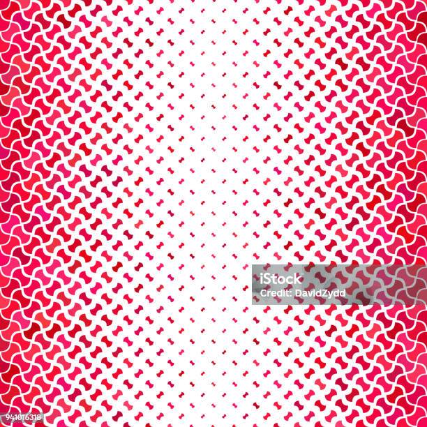 Red Abstract Geometric Shape Pattern Background Stock Illustration ...