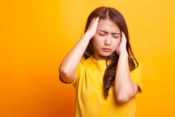 istock Young Asian woman got sick and  headache. 941016812