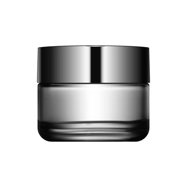 istock Realistic Cosmetic bottle can sprayer container. Dispenser for cream, soups, and other cosmetics With lid and without. Template For Mock up Your Design. vector illustration. 941017442