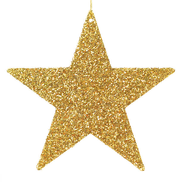 istock Golden glittering star ornament 94102751