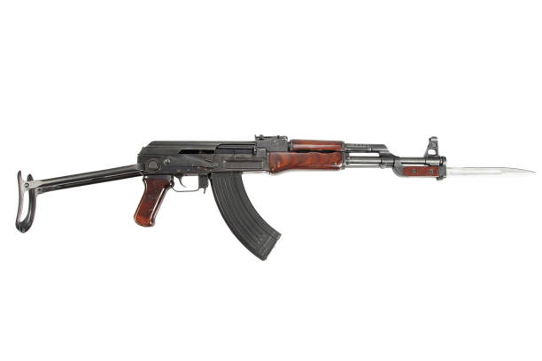 istock Rare first model AK - 47 assault rifle with bayonet 941029606