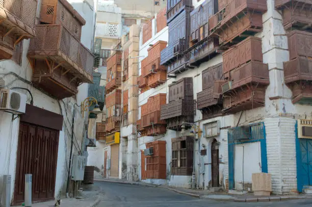 Photo of Jeddah Old City Buildings and Streets, Saudi Arabia