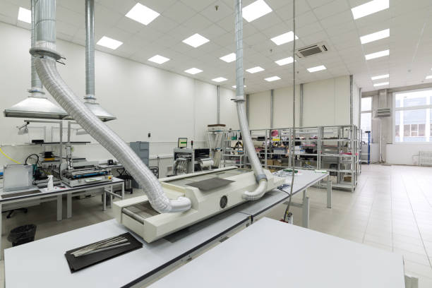 istock Factory for the manufacture of electronic printed circuit boards 941054548
