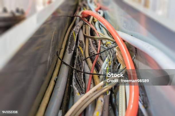 The Cord Is Damaged Stock Photo - Download Image Now - Cable, Danger, Rat