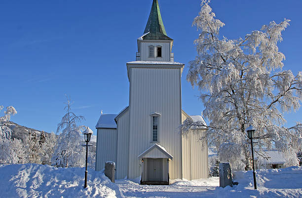 istock Church in winder wonderland, Norway 94105872
