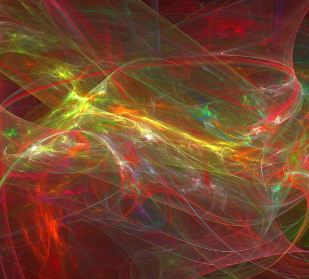 istock image of one Digital Fractal on Black Color 941060532