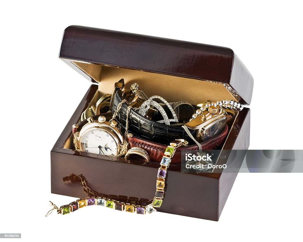 box with jewels  Bead Stock Photo