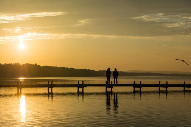 istock Sunset at the Lake Steinhude, Germany 941065606