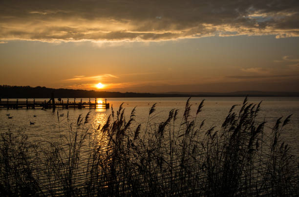 istock Sunset at the Lake Steinhude, Germany 941065856