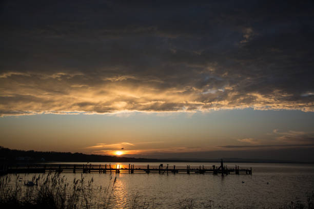 istock Sunset at the Lake Steinhude, Germany 941065964
