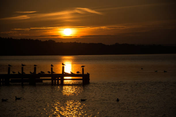 Sunset at the Lake Steinhude, Germany