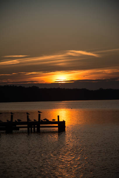 istock Sunset at the Lake Steinhude, Germany 941066046