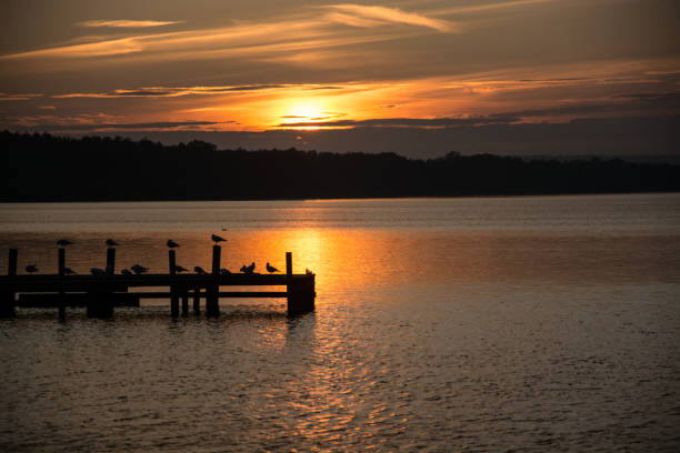 istock Sunset at the Lake Steinhude, Germany 941066116