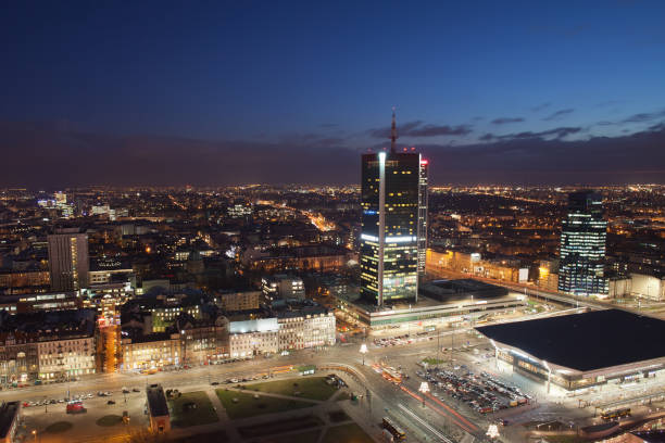 istock Warsaw City Centre by Night in Poland 941066228