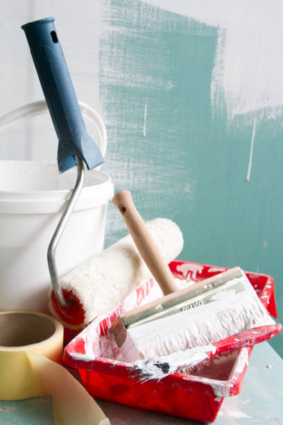 istock Roller Painting Container and the Painting Roller. 941068674
