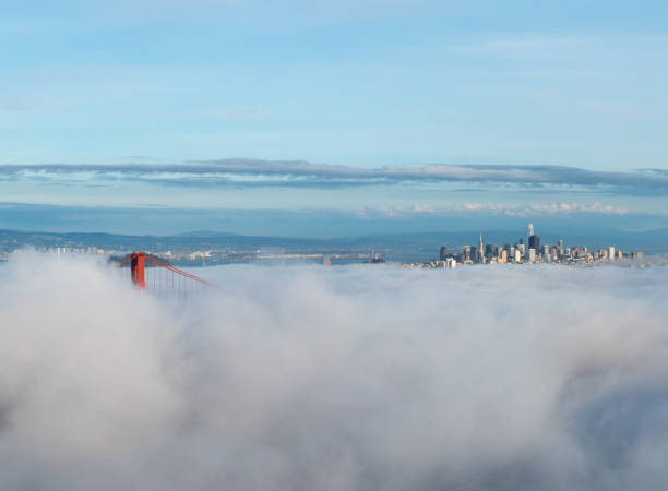 istock Dense Clouds Covering The San Francisco Golden Gate with Downtown in the Background 941072248
