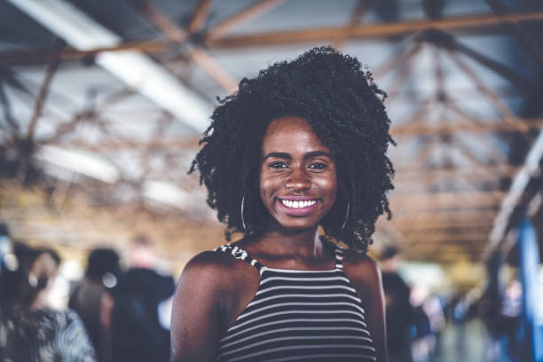 istock Afro young woman portrait 941082968