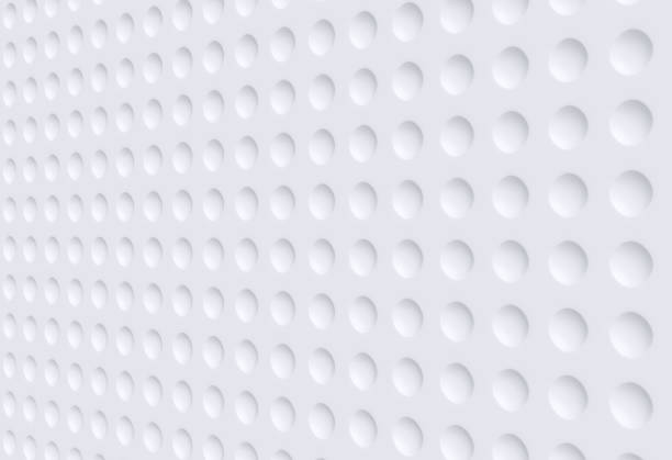 wall decoration white background  - circle - gypsum - rendering