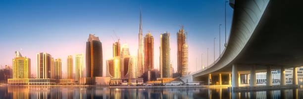 istock Panoramic view of Dubai Business bay, UAE 941089754