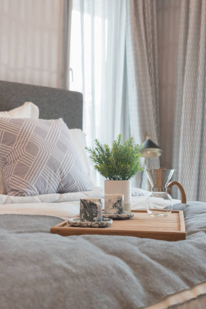 istock luxury bedroom style with set of pillows 941092880