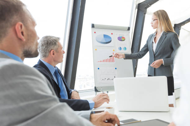 istock Business presentation of statistics 941093864