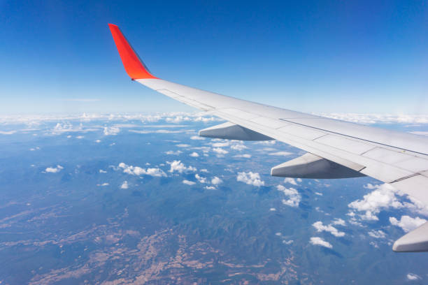 istock The wing aircraft in altitude during flight 941097222