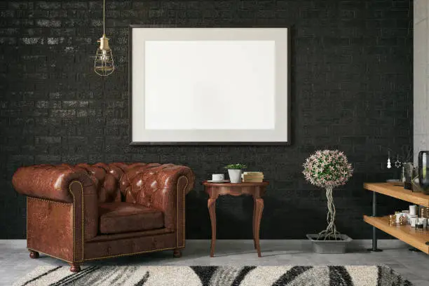 Photo of Empty Frame in Living Room