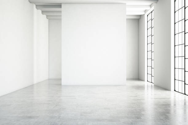 Empty Modern Interior Empty white wall modern interior unfurnished stock pictures, royalty-free photos & images