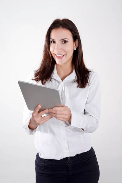 istock businesswoman with digital tablet 941107508