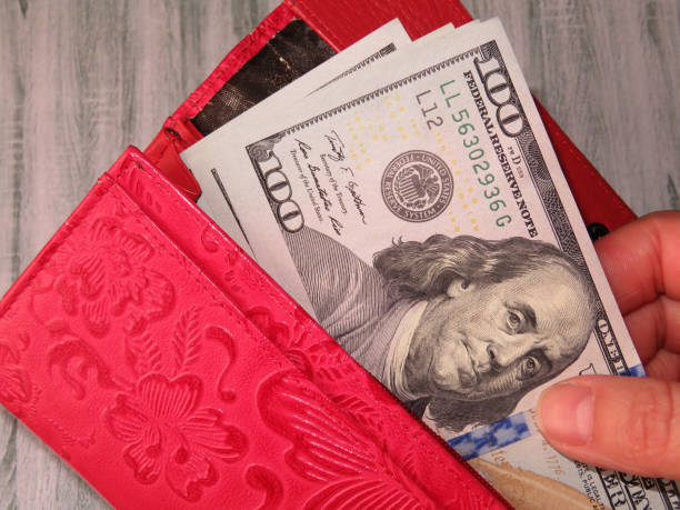 istock Wallet with US dollars in the female hands, pay concept 941109266