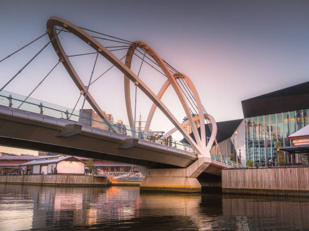 istock Seafarers Bridge in Melbourne at dusk 941112956