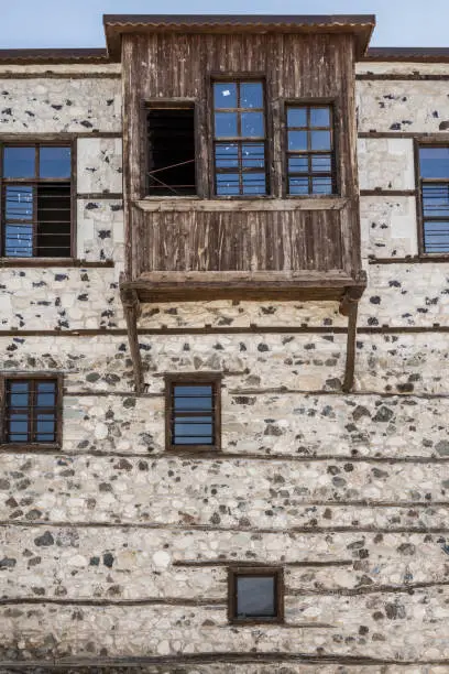 Traditional Ottoman houses with stone walls in Harput, Elazig, Turkey