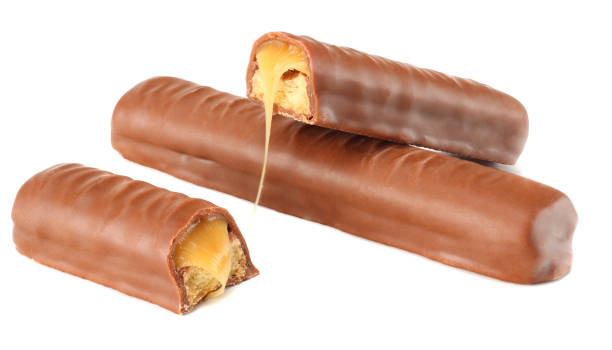 istock Caramel Chocolate Bar Isolated On White Background 941132258