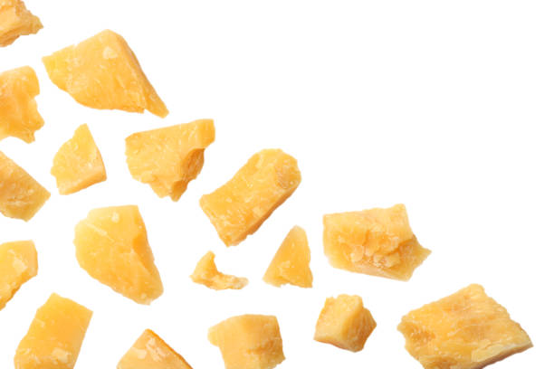 istock parmesan cheese isolated on a white background top view 941132260