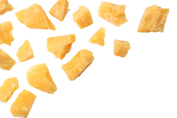 istock parmesan cheese isolated on a white background top view 941132264