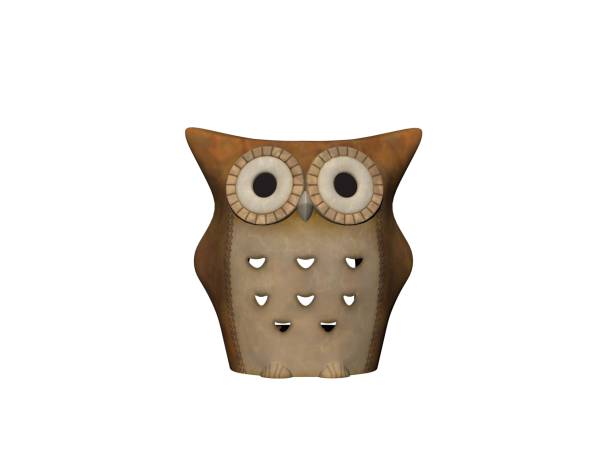 istock Owl silhouettes on the white background - 3d rendering 941136754