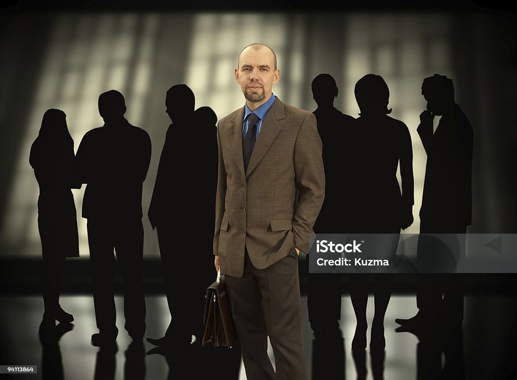 Equipe de negócios - Foto de stock de Sobressaindo nas multidões royalty-free