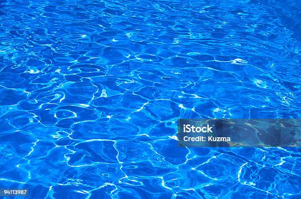 Blue Water Stock Photo - Download Image Now - Backgrounds, Blue, Clear Sky