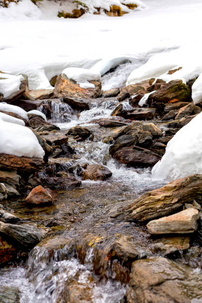 istock winter landscape with frozen river 941143776