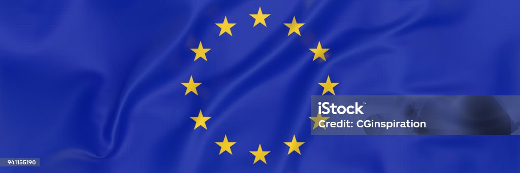 European Union Flag banner European Union Stock Photo
